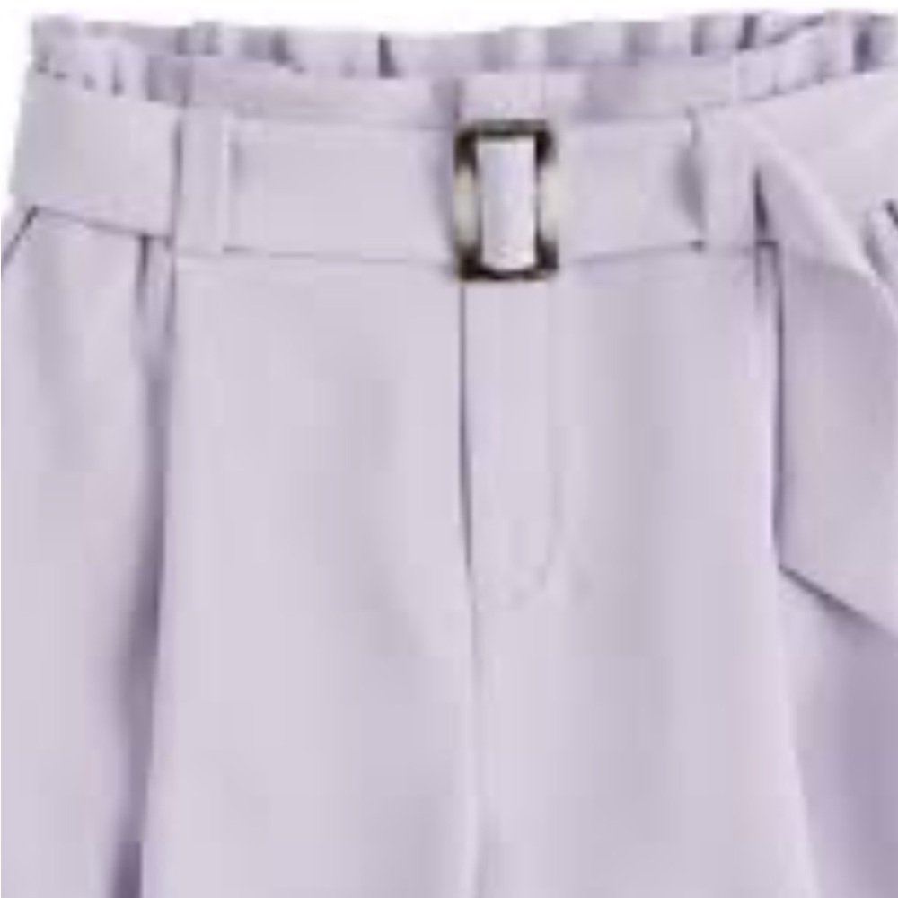 Nine West Women's Light Lavender High Waist Shorts - Picture 2 of 4